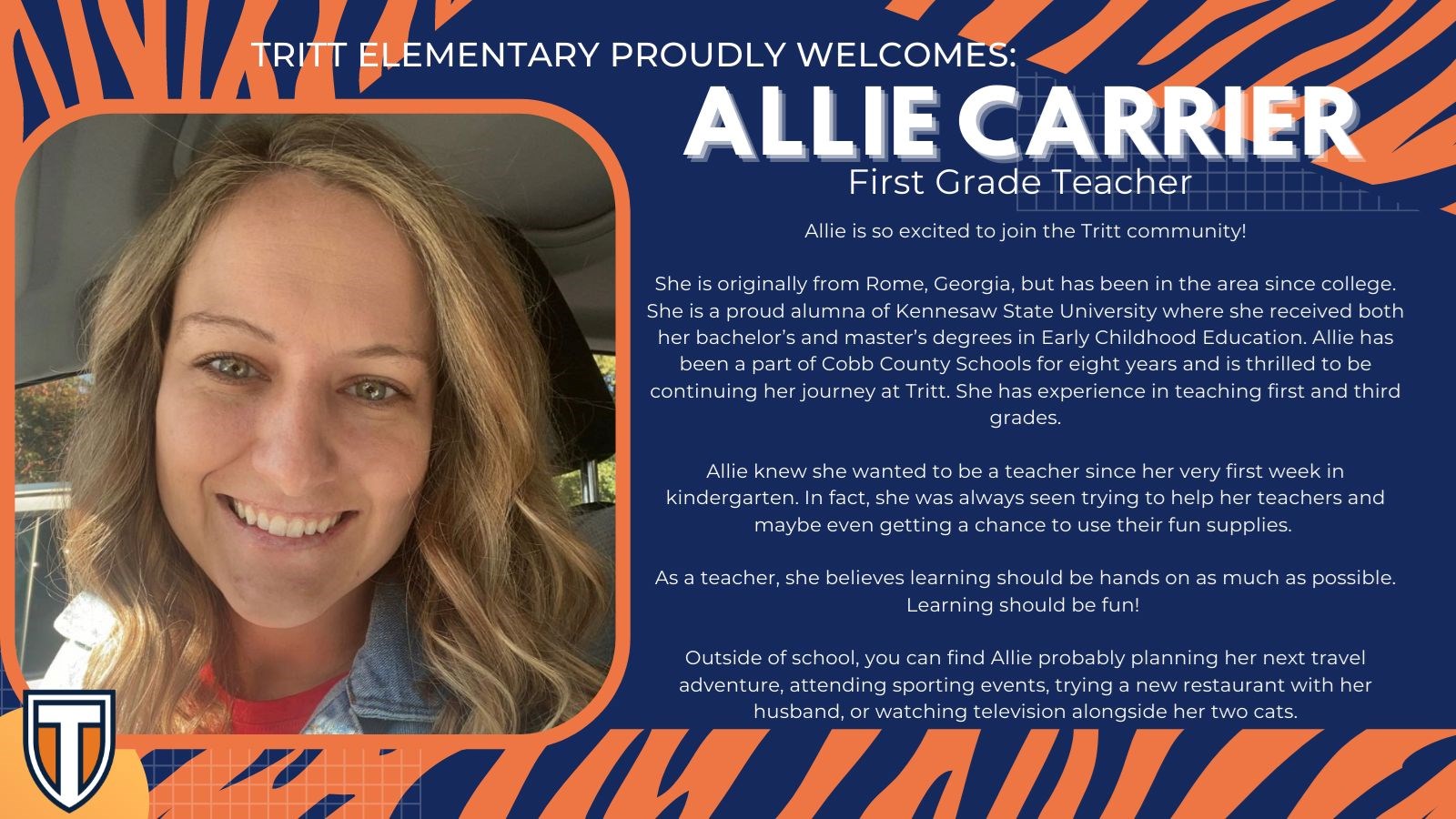 Allie Carrier First Grade Teacher